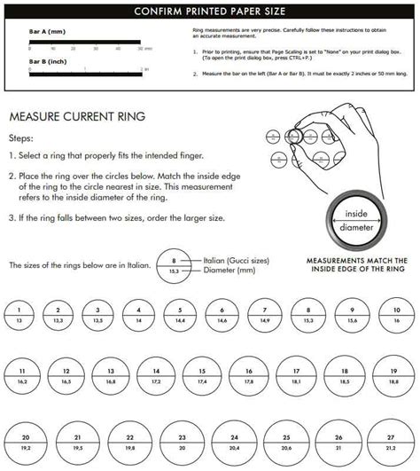 gucci ring size 16|gucci jewelry size chart.